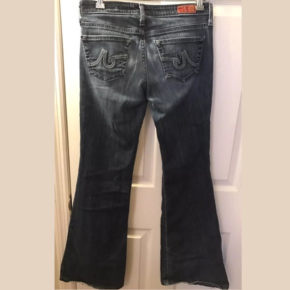 AG Adriano Goldschmied The Bell Bottom Jeans Flare Denim Low Rise Flattering - Picture 3 of 11